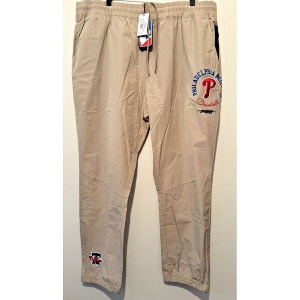 Pro Standard Philadelphia Phillies Jogger Pants Mens 3XL Khaki MLB Tapered NWT
